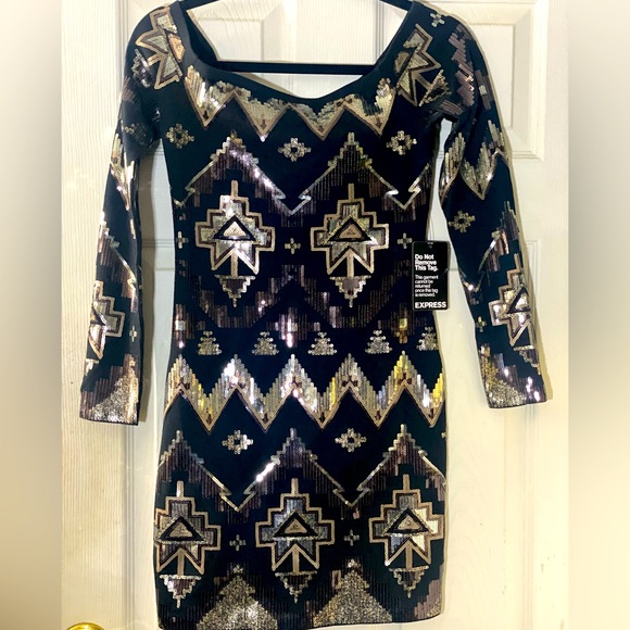 ❤️NEVER WORN! | Express Sequin Dress | Size S - Picture 3 of 12